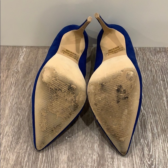 LolaShoetique Blue Suede Size 7 - Picture 3 of 7